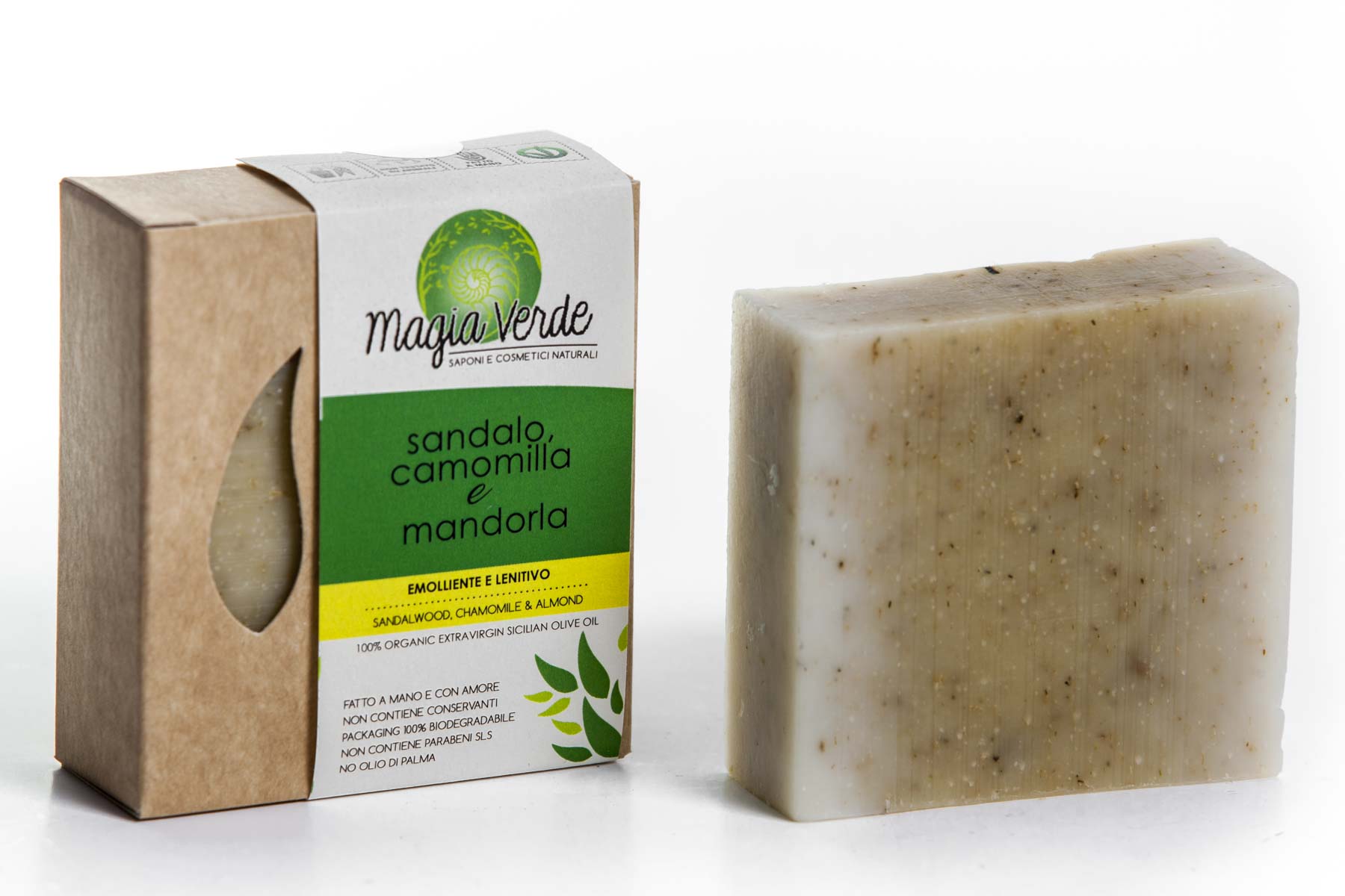 Sandalo Camomilla e mandorla.